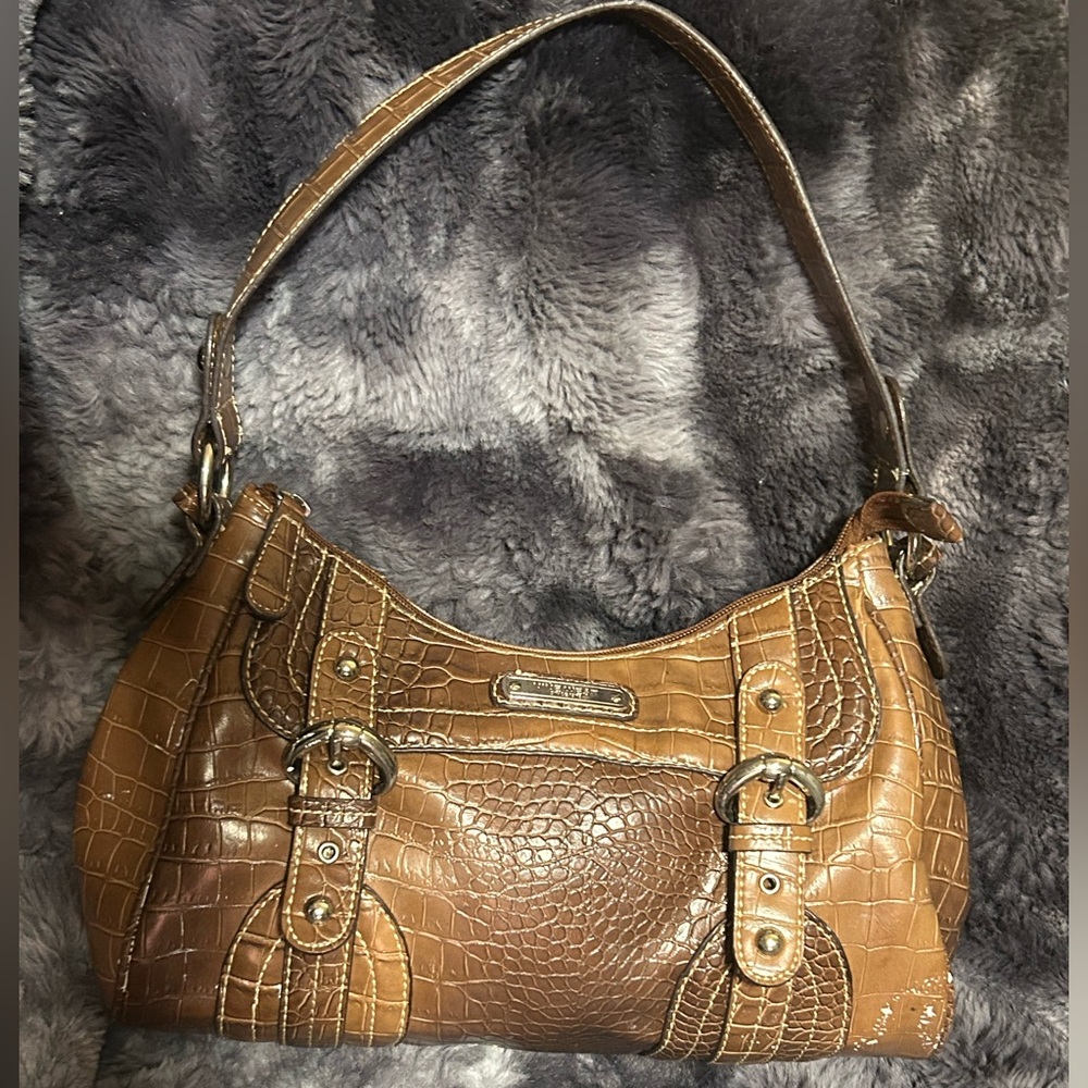 Vintage Nine W. Western croc purse has damage #leather #crocodileprint
